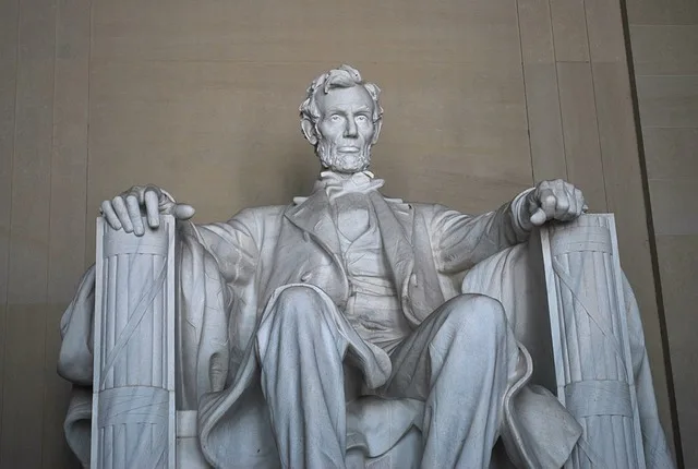 The Lincoln Memorial Statue in Washington, DC